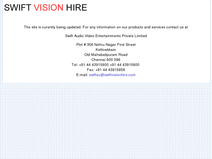 www.swiftvisionhire.com