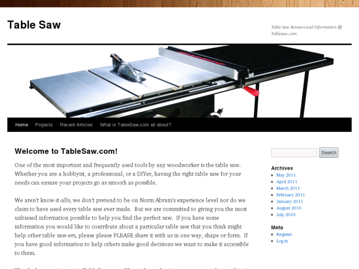 www.tablesaw.com