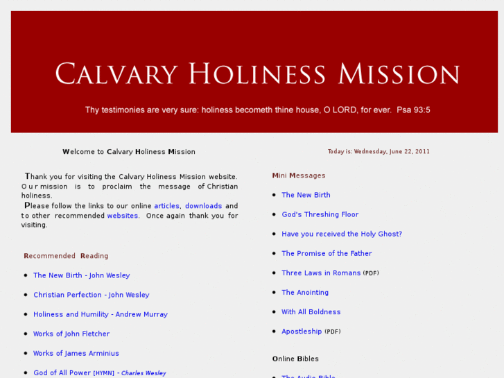 www.calvaryholinessmission.org