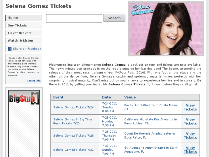 www.selenagomeztickets.org