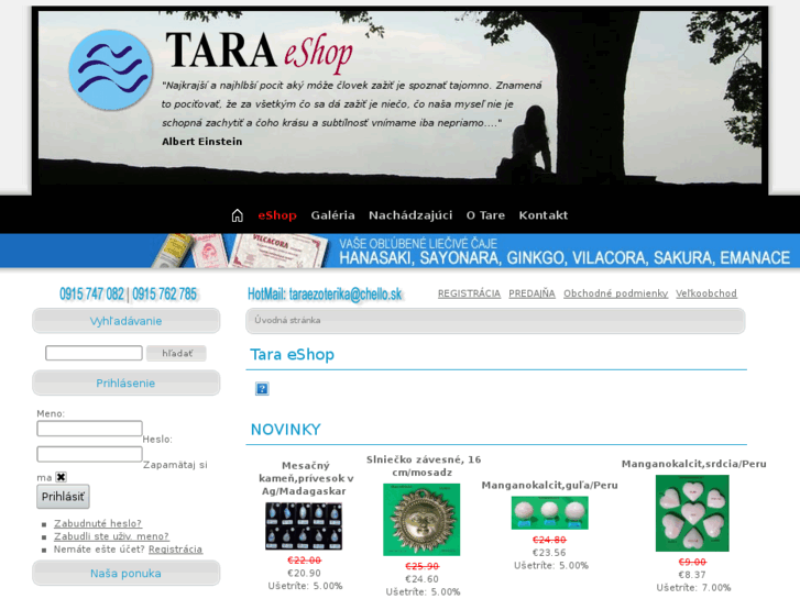 www.taraezoterika.sk