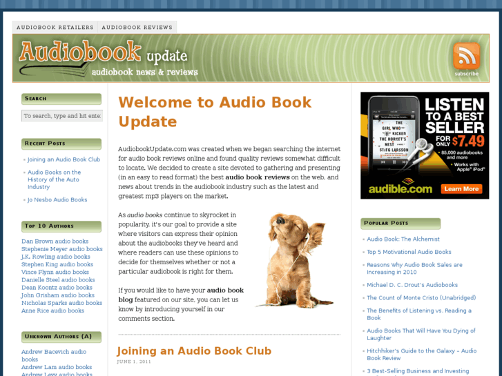 www.audiobookupdate.com