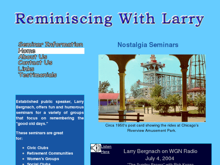 www.reminiscingwithlarry.com