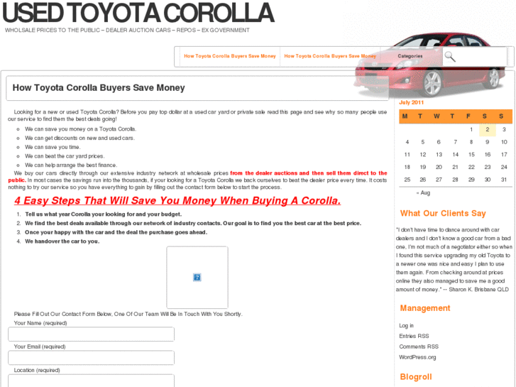 www.usedtoyotacorolla.com.au