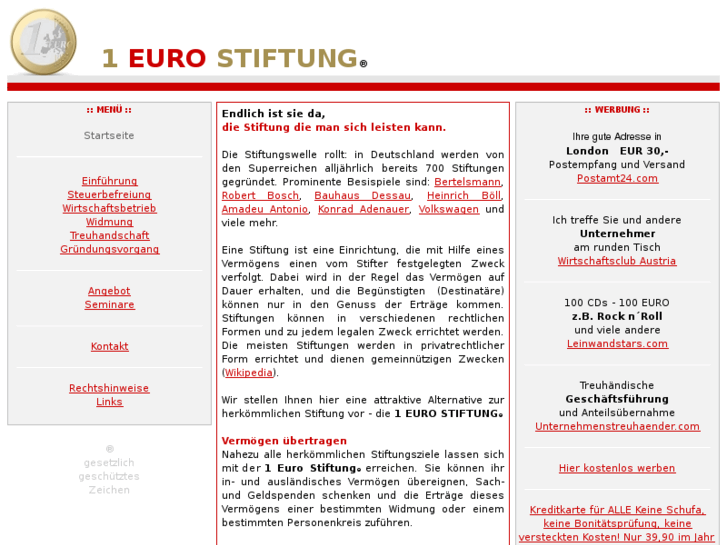 www.1eurostiftung.com