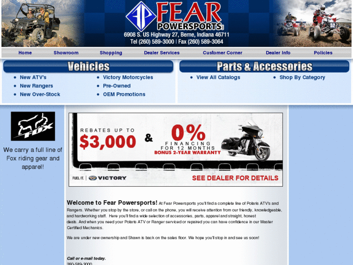 www.fearpowersports.com