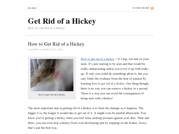 www.howtogetridofahickey.org