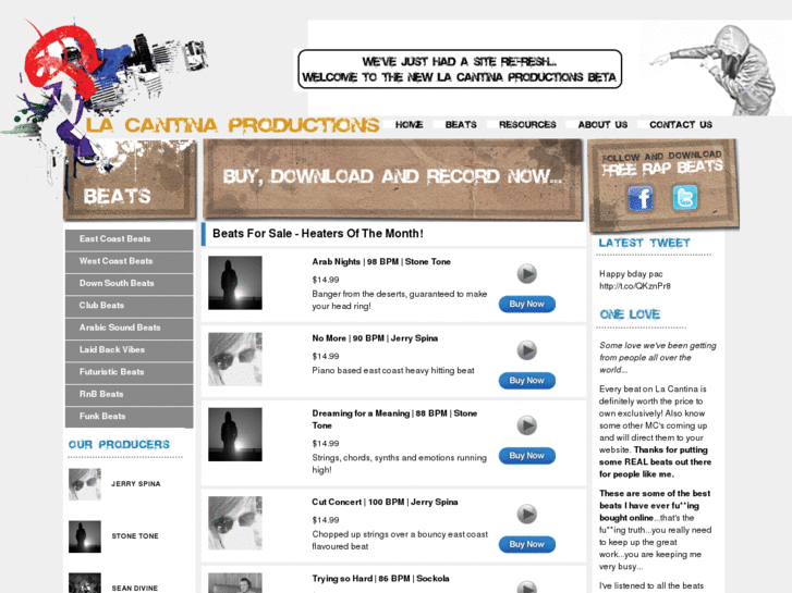 www.lacantinaproductions.com