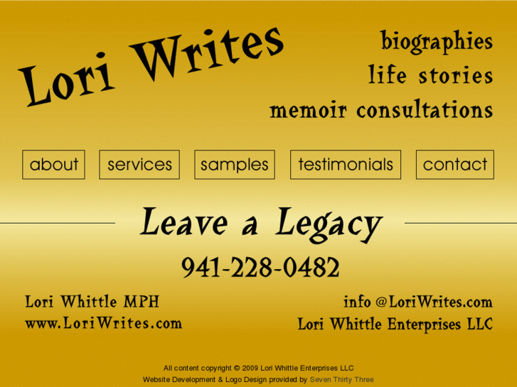 www.loriwrites.com