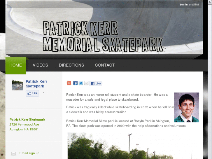 www.patrickkerrskatepark.com