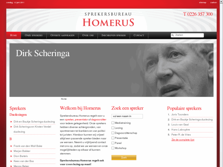 www.sprekersbureauhomerus.nl