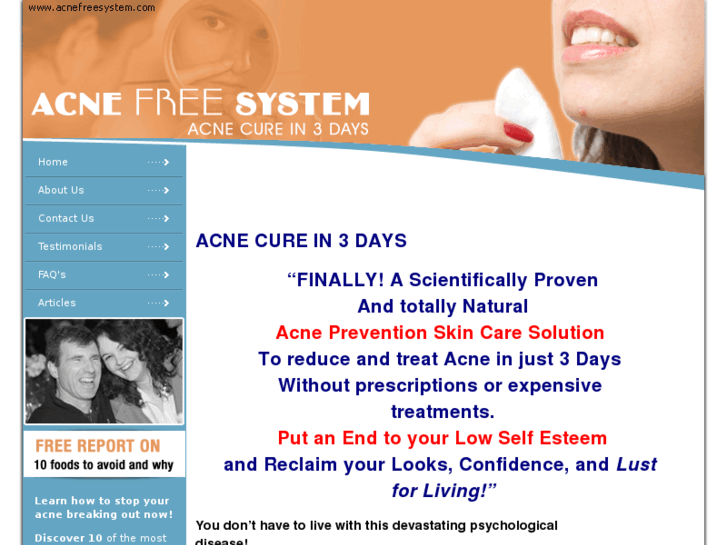 www.acnefreesystem.com