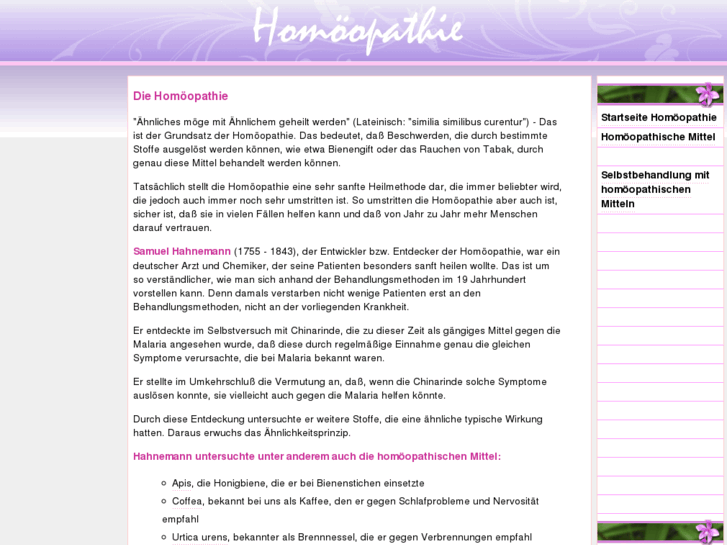 www.die-homoeopathie.info