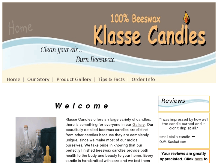 www.klassecandles-beeswax.com