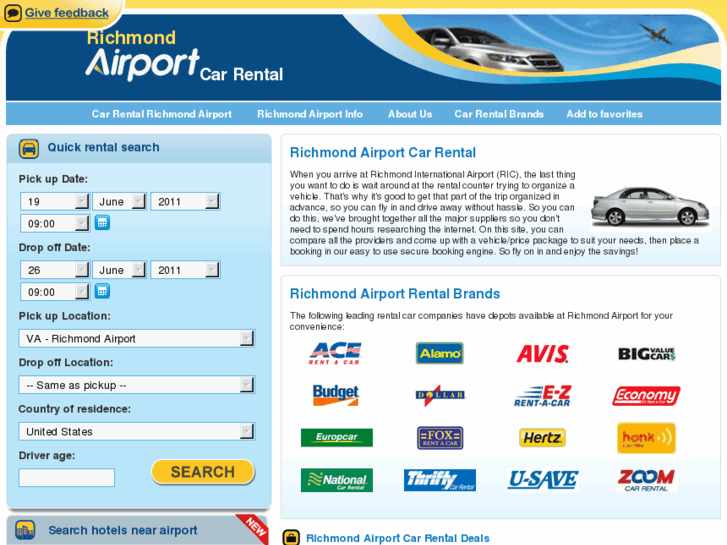 www.richmondairportcarrental.com