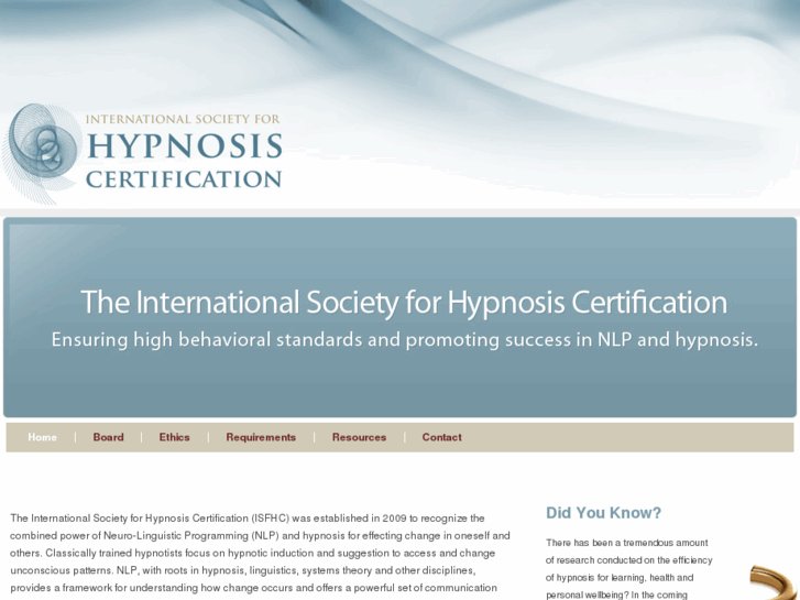 www.hypnosiscert.org