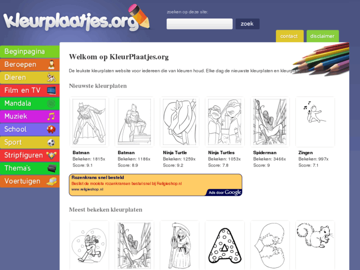 www.kleurplaatjes.org