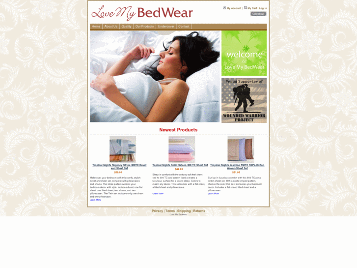 www.lovemybedwear.com