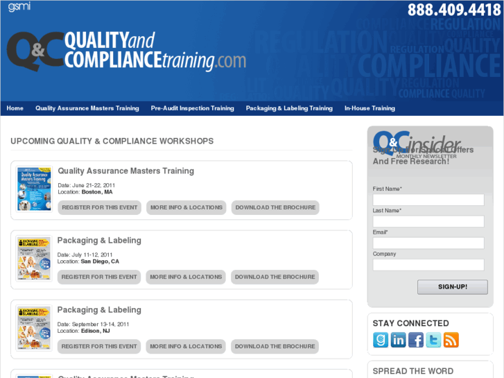 www.qualityandcompliancetraining.com