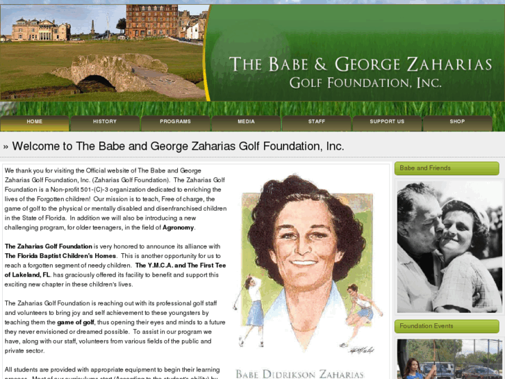 www.zahariasgolffoundation.com