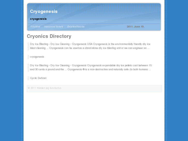 www.cryogenesis.net