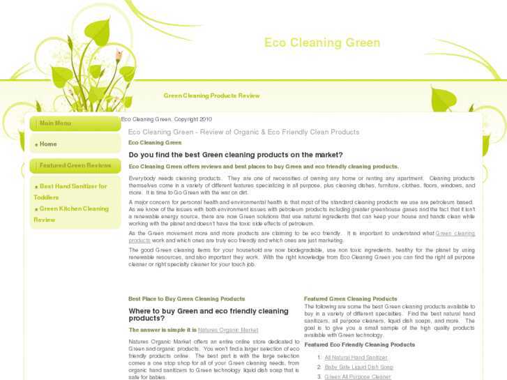 www.ecocleaninggreen.com