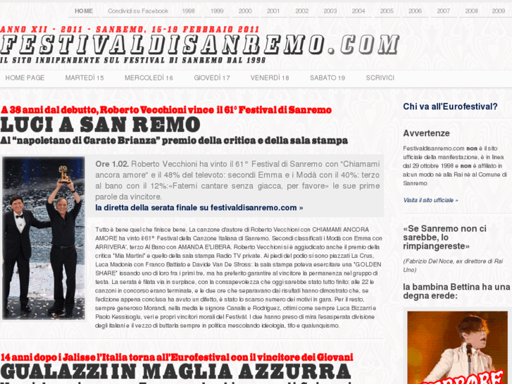 www.festivaldisanremo.com