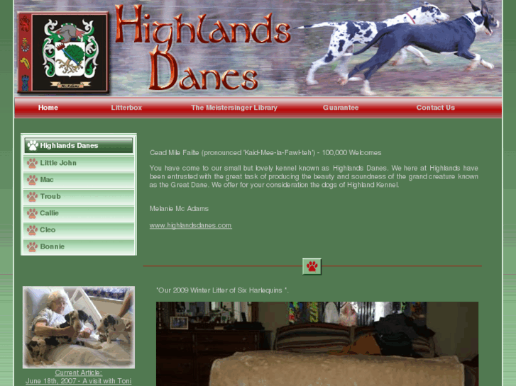 www.highlandsdanes.com