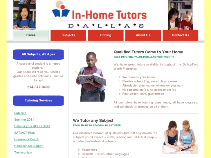 www.inhometutorsdallas.com