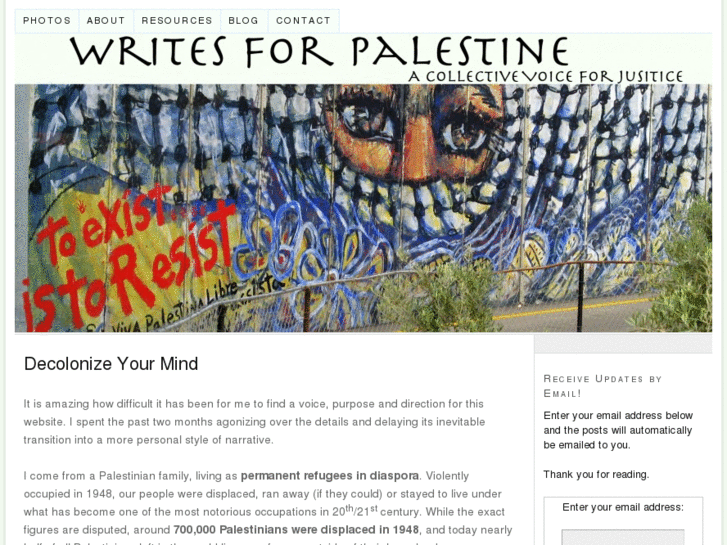 www.writesforpalestine.com