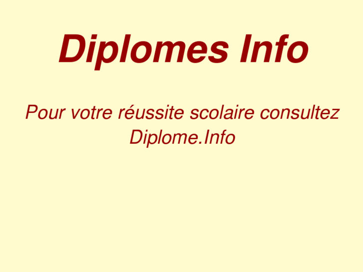 www.diplomes.info