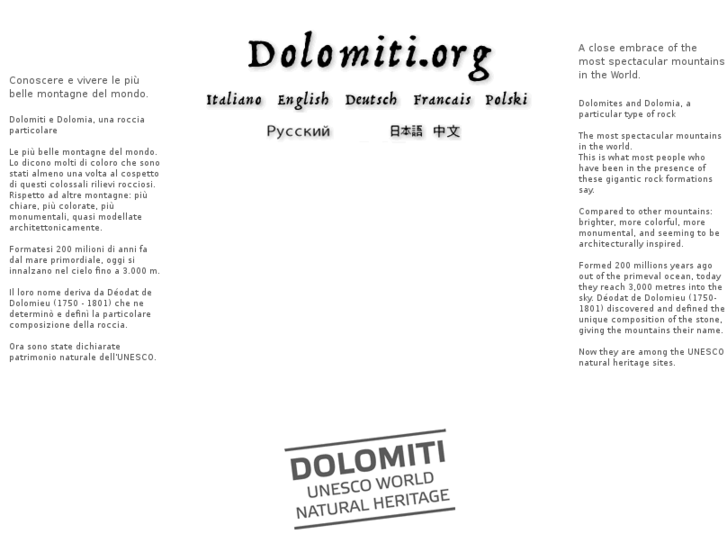 www.dolomiti.org