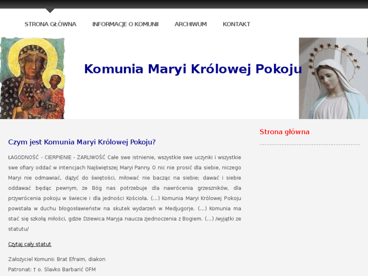 www.komuniamaryi.pl