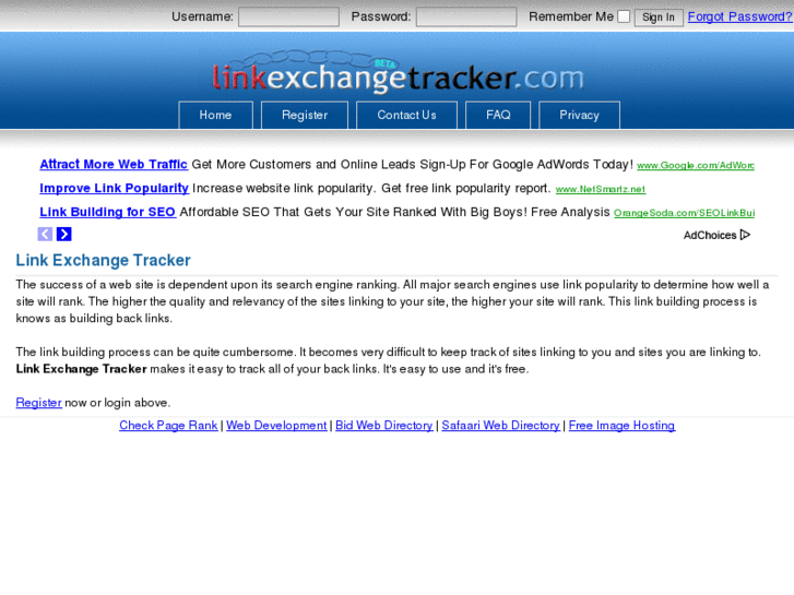 www.linkexchangetracker.com