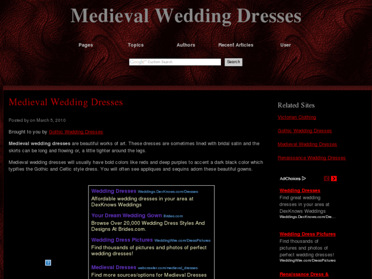 www.medievalweddingdresses.net