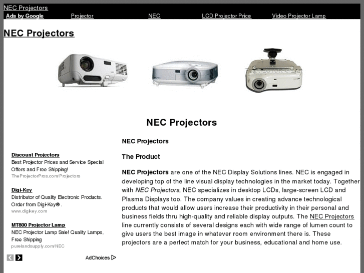 www.necprojectors.org