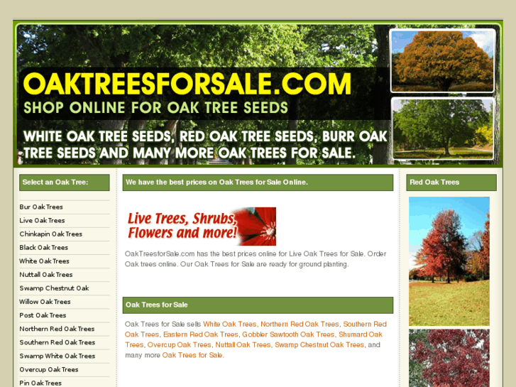 www.oaktreesforsale.com