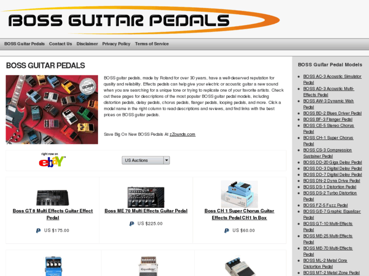 www.bossguitarpedals.org