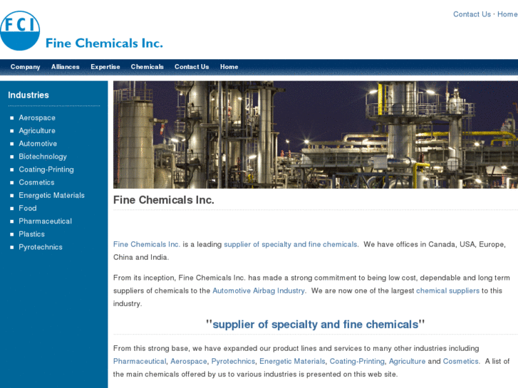 www.finechemicalsinc.com