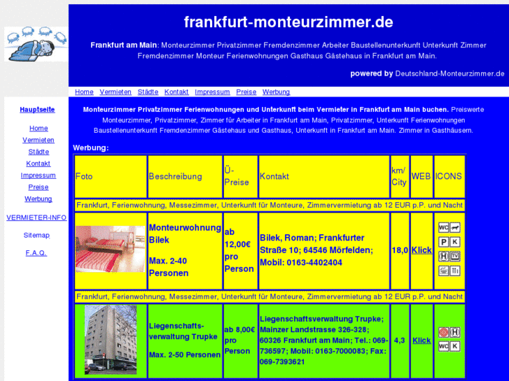 www.frankfurt-monteurzimmer.de