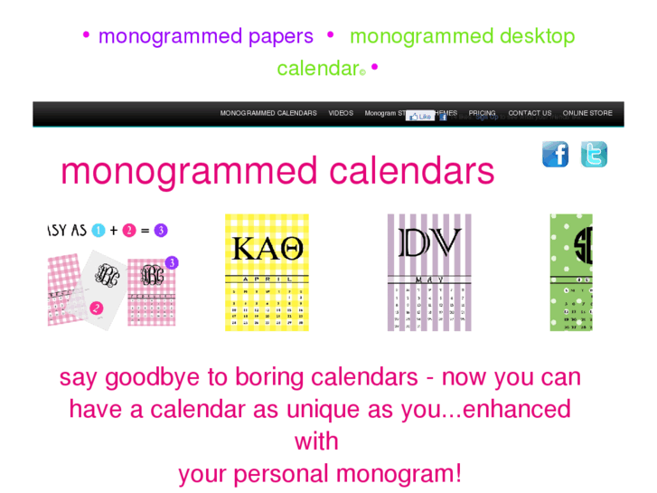 www.monogramcalendar.com