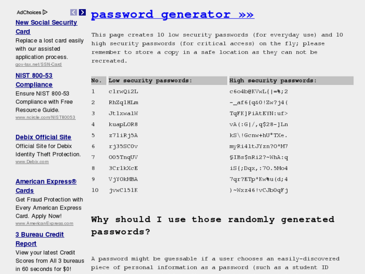 www.passwordgenerator.it