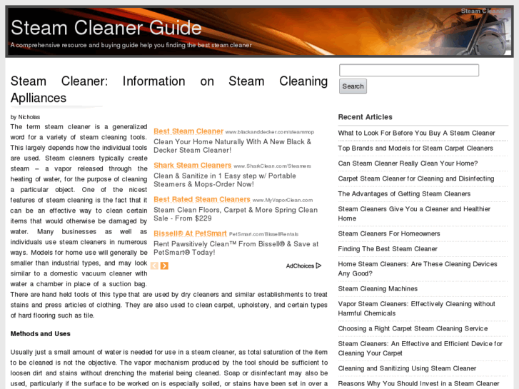 www.steamcleanersguide.com