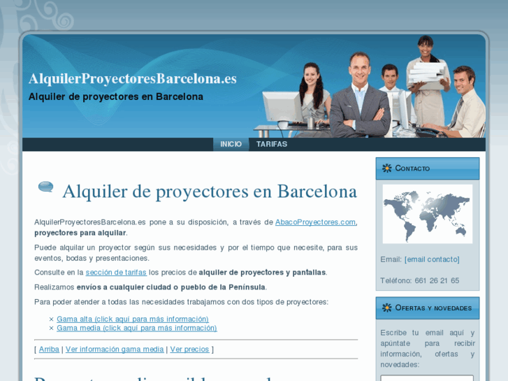 www.alquilerproyectoresbarcelona.es