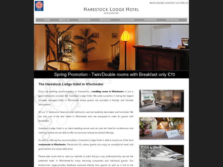 www.harestocklodgehotel.com