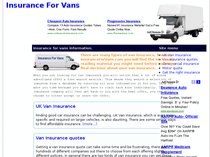 www.insuranceforvans.com