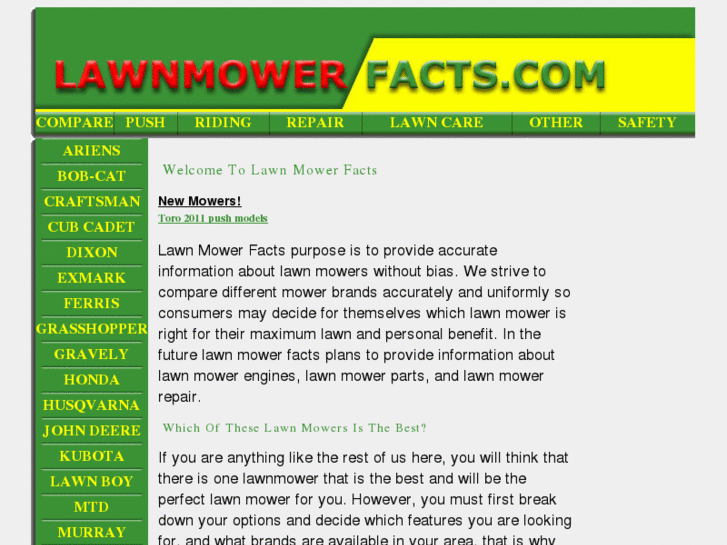 www.lawnmowerfacts.com