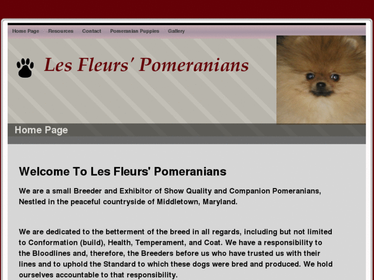 www.lesfleurspomeranians.com