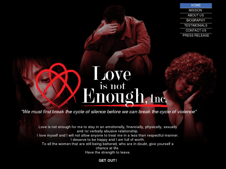 www.loveisnotenough.org