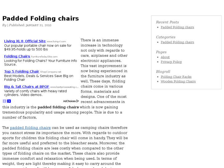 www.paddedfoldingchairs.org